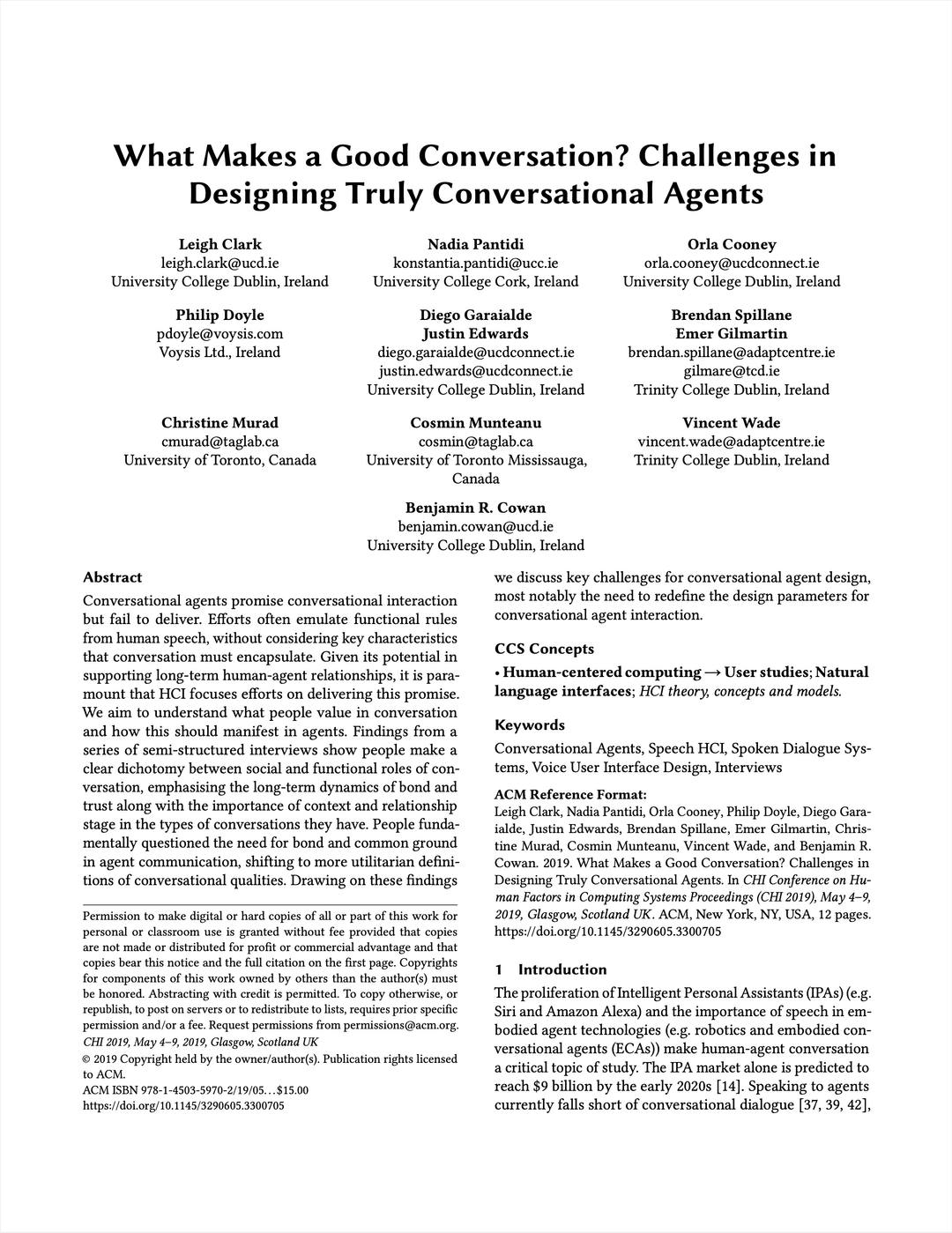 What Makes a Good Conversation? Challenges in Designing Truly Conversational Agents